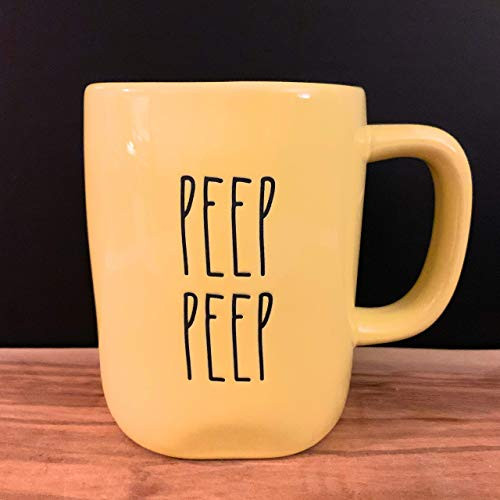 Rae Dunn PEEP PEEP Easter Mug - allside yellow - Ceramic - very rare! Rae Dunn PEEP PEEP Easter Mug - allside yellow - Ceramic - very rare!