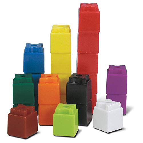 hand2mind 3/4-Inch Multi-Colored Linking UniLink Cubes (Set of 100)