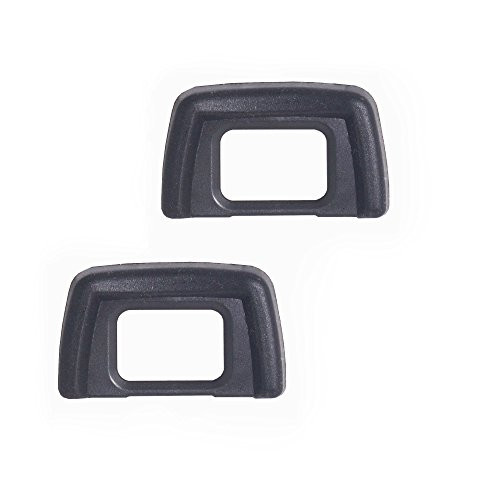 Bestshoot (2 Pack) Eyecup Eye Cup Eyepiece Viewfinder Compatible with Nikon D3400 D5500 D3300 D5100 D3200 D3100 D3000 D5200 D5300 D5000 DSLR Camera Replaces DK-24 Black