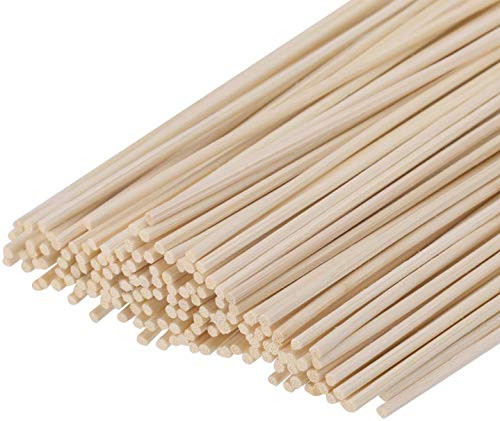HOSSIAN Set of 100 Reed Diffuser Sticks -Reed diffusers-Reed Sticks -Diffuser Glass Bottles-Diffuser Refills- Natural Rattan Wood Replacement for Aroma Fragrance ((7"17cm))