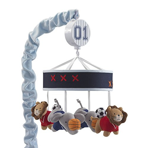 Lambs & Ivy Future All Star Sports Musical Mobile, Blue/Gray Lambs & Ivy Future All Star Sports Musical Mobile, Blue/Gray