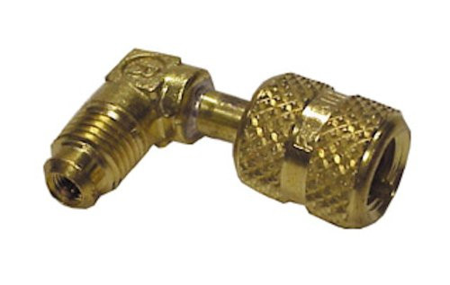 Robinair 40563A 1/4" FFL x 1/4" MFL Quick Coupler with 90 Degree Elbow