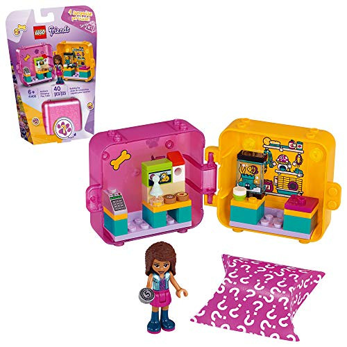 LEGO Friends Andreas Shopping Play Cube 41405 Building Kit, Includes a Mini-Doll and Toy Pet, Promotes Creative Play, New 2020 (40 Pieces)