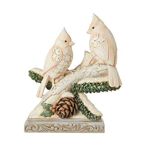 Enesco Jim Shore Heartwood Creek White Woodland Birds on Branch Figurine Enesco Jim Shore Heartwood Creek White Woodland Birds on Branch Figurine