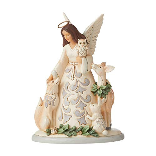 Enesco Jim Shore Heartwood Creek White Woodland Angel/Friends Figurine Enesco Jim Shore Heartwood Creek White Woodland Angel/Friends Figurine