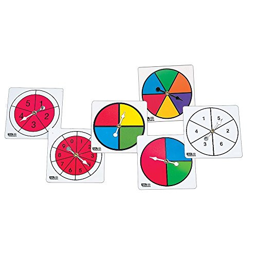 ETA hand2mind Color/Number Spinner Collection, Set of 6