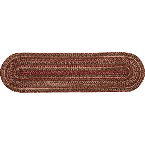 VHC Brands Cider Mill Jute Table Runner, 13x48, Red VHC Brands Cider Mill Jute Table Runner, 13x48, Red