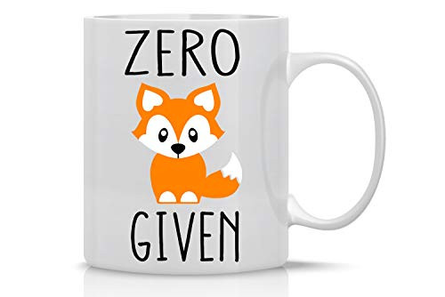 Zero Fox Given - Funny Mugs For Women, Boss, Friend, Employee, Coworker, or Spouse Oh For Fox Sake Funny Inspirational and Sarcasm Office Mug Sarcastic Cup - 11oz Coffee Mug and Tea Cup - By CBT Mugs Zero Fox Given - Funny Mugs For Women, Boss, Friend, Employee, Coworker, or Spouse Oh For Fox Sake Funny Inspirational and Sarcasm Office Mug Sarcastic Cup - 11oz Coffee Mug and Tea Cup - By CBT Mugs