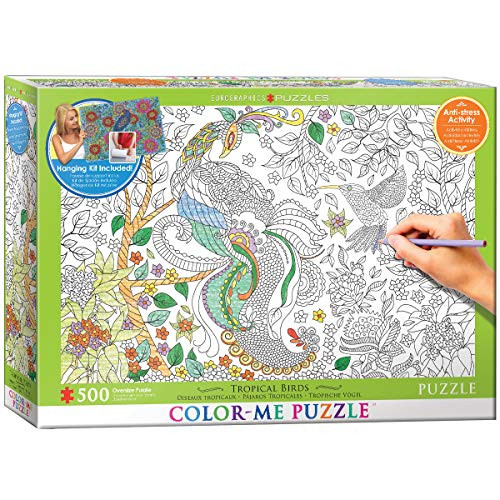 EuroGraphics Tropical Birds Color Me Puzzle (500 Piece)