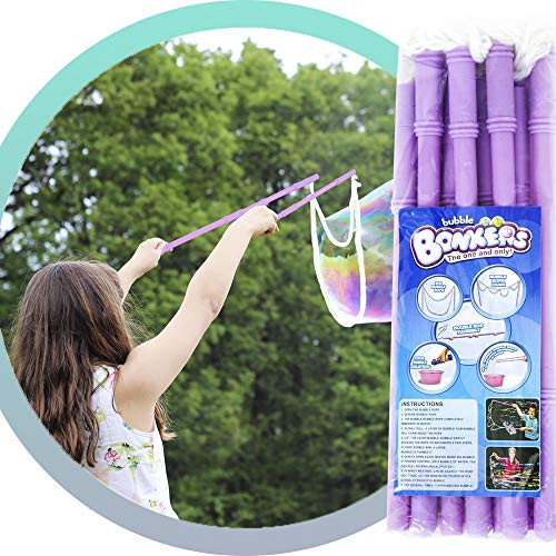 Giant Bubble Wands: Bubble Toy. 2 Piece set for Kids. Making BIG Bubbles. Perfect Birthday Activities, Party Favors, Outdoor Activities and Bubble Party. Bubble Solution Not Included