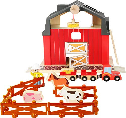 Small Foot Wooden Toys Farm playset Complete with All Accessories Designed for Children Ages 3+