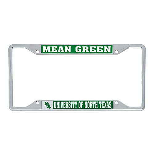 Desert Cactus University of North Texas UNT Mean Green NCAA License Plate Frame for Front or Back of Car (Mascot)