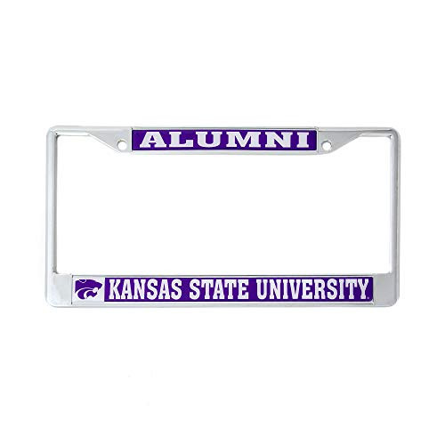 Desert Cactus Kansas State University K-State KSU Wildcats NCAA Metal License Plate Frame for Front or Back of Car Officially Licensed (Alumni)