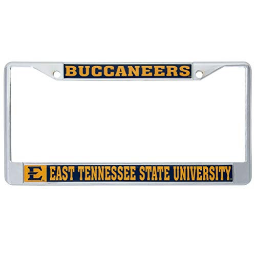 Desert Cactus East Tennessee State University ETSU Buccaneers NCAA Metal License Plate Frame for Front or Back of Car Officially Licensed (Mascot)