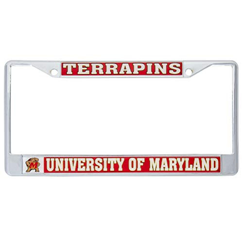 Desert Cactus University of Maryland Terrapins NCAA Metal License Plate Frame for Front or Back of Car Officially Licensed (Mascot)