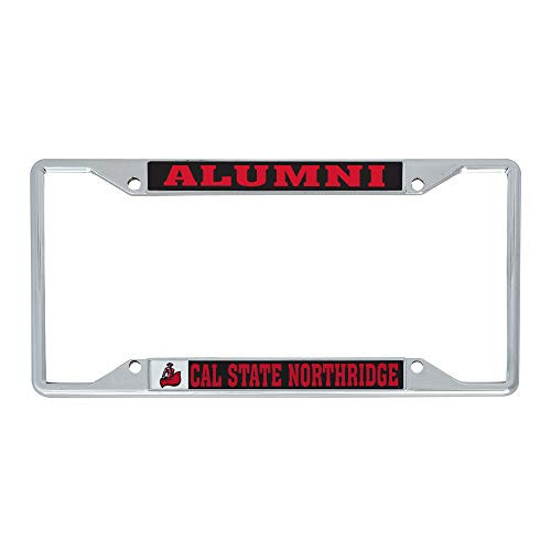 Desert Cactus California Cal State University Northridge CSUN Matadors NCAA Metal License Plate Frame for Front or Back of Car Officially Licensed (Alumni)