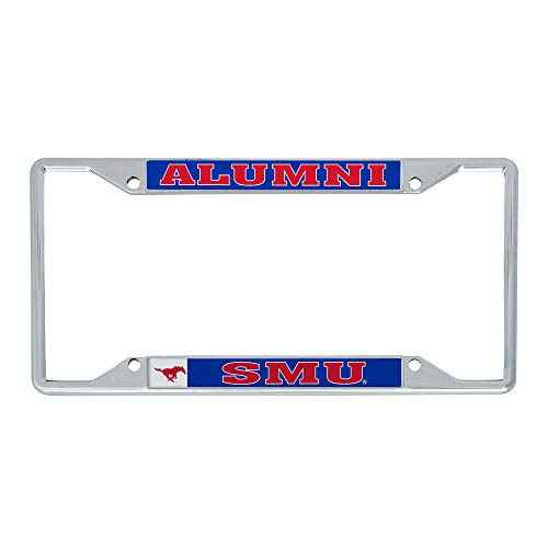 Desert Cactus Southern Methodist University SMU Mustangs NCAA Metal License Plate Frame for Front or Back of Car Officially Licensed (Alumni)
