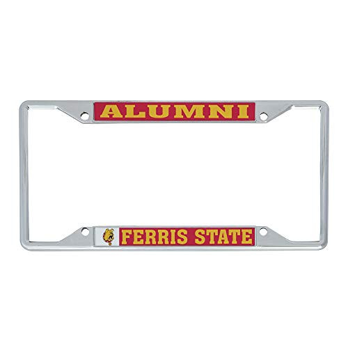 Desert Cactus Ferris State University FSU Bulldogs NCAA Metal License Plate Frame for Front or Back of Car Officially Licensed (Alumni)