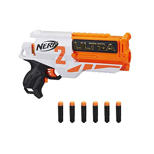 NERF Ultra Two Motorized Blaster -- Fast-Back Reloading -- Includes 6 Ultra Darts -- Compatible Only Ultra Darts