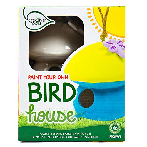 CREATIVE ROOTS Paint Your Own Plaster Bird House by Horizon Group USA