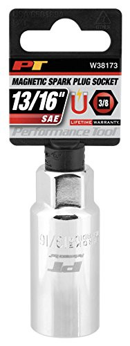 Performance Tool W38173 3/8" Dr 13/16" Magnet Spark Plug Socket