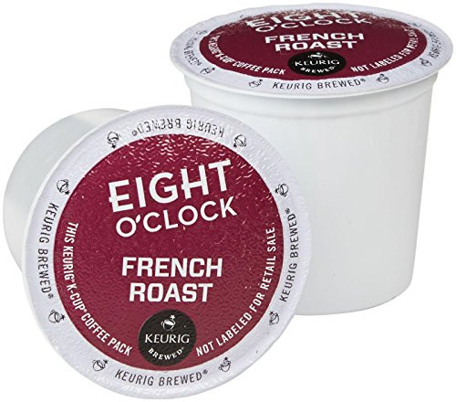 Eight O'Clock French Roast Coffee Keurig 2.0 K-Cup Pack, 18 Count