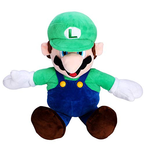 FAIRZOO Super Mario Plush, Luiqi, Mario Soft Stuffed Plush Toy Green - 20"