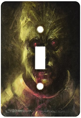3dRose lsp_54364_1 Fantasy Green Zombie Monster Toggle Switch