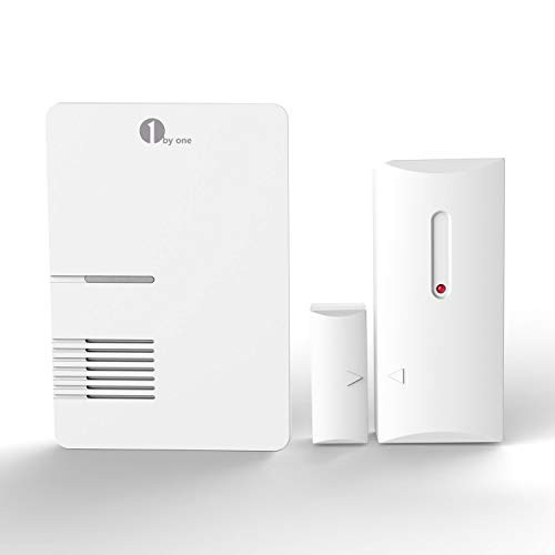 Window/Door Alarm, Wireless Door Sensor Chime, 1000ft Range, 36 Chimes, 1 Receiver and 1 Magnetic Door Entry Alert Security Contact Sensor, Burglar Alert, Ideal for Home, Garage, Apartment and Office