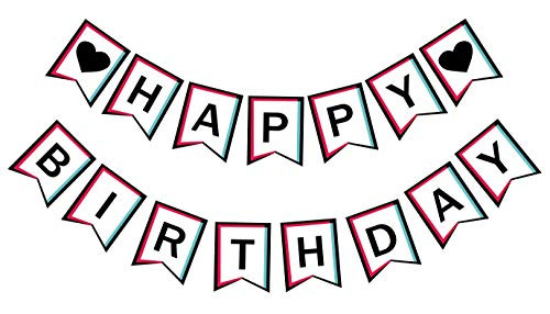 Tik Tok Inspired Birthday Banner, Tik Tok Happy Bday Sign, Social Media Party Bunting