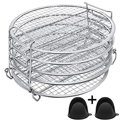 Dehydrator Rack Dehydrator Stand Foodi - Dehydrator Rack for Ninja Foodi Pressure Cooker and Air Fryer 6.5 & 8 qt, Food Grade Stainless Steel