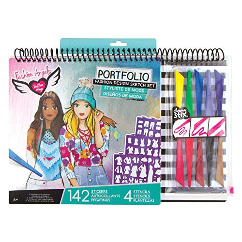 Fashion Angels Fashion Design Sketch Portfolio Artist Set,Multi/None