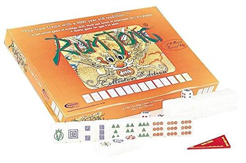 Rum Jong Board Game Set, Rummy & Mah Jong Tiles - Ivory Color