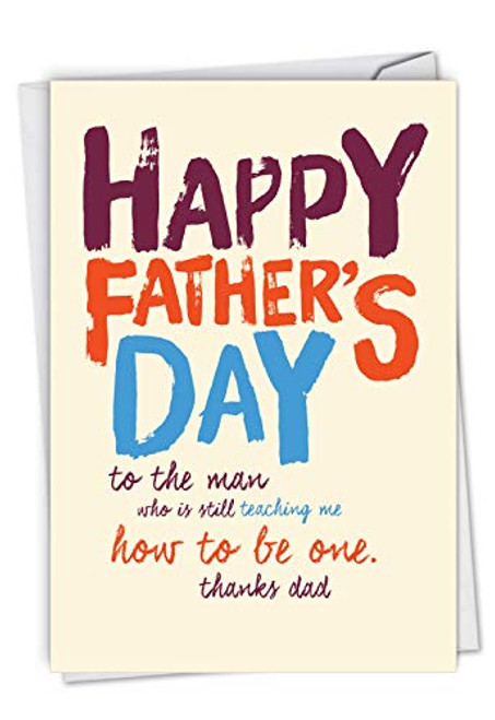 NobleWorks - Humor Father's Day Notecard with Envelope - Funny Greeting Card for Dad, Stepdad, Grandpa - Dad Teacher C6946FDG NobleWorks - Humor Father's Day Notecard with Envelope - Funny Greeting Card for Dad, Stepdad, Grandpa - Dad Teacher C6946FDG