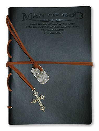 Divinity Boutique Journal, Man of God with Black Cross Charm (22880)