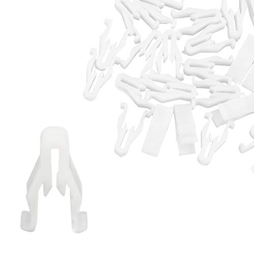 X AUTOHAUX 30pcs White Plastic Nylon Switch Bezel Clip 90467-10203 for Toyota for Lexus 4Runner Camry Corolla Highlander Land Cruiser RAV4 Sienna Tundra Etc