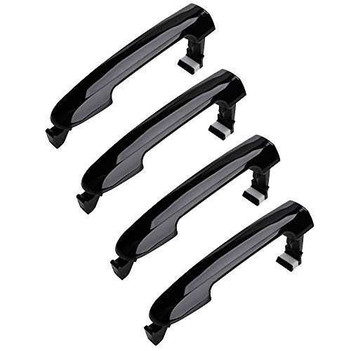 Exterior 4 Door Handle Replacement for Hyundai Sonata 2005 2006 2007 2008 2009 2010, Replace 82651-3K000?826513K000 for Front Rear Left Driver Right Passenger Side 4 Doors Color Black Exterior 4 Door Handle Replacement for Hyundai Sonata 2005 2006 2007 2008 2009 2010, Replace 82651-3K000?826513K000 for Front Rear Left Driver Right Passenger Side 4 Doors Color Black