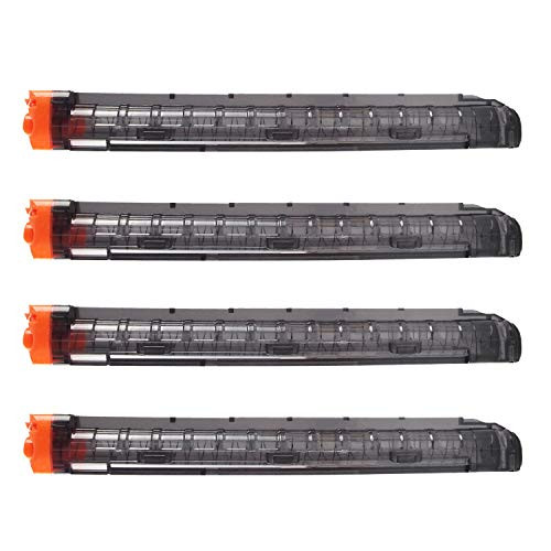 BOROLA 4Pcs Replacement Reload Clip 12-Round Refill Magazine Reload Clip for Nerf Rival Apollo XV-700 Rival Zeue XV-1200 (Black)