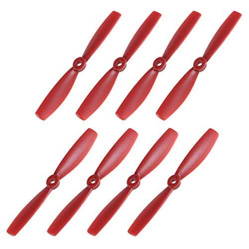 uxcell Bullnose Propellers 5045 5x4.5 Inch CW CCW 2-Vane for RC Quadcopter Hexacopter Multirotor, Red 4 Pairs