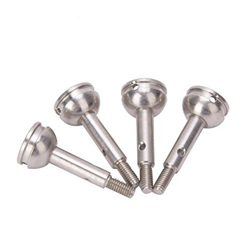 T best RC Wheel Axle,1:14 Scale Remoted Control Front Wheel Axle RC Car Wheel Axle Steel Wheel Axle Accessories Replacement Upgrade Parts for WLtoys 144001 1/14 RC Car(45# Steel)