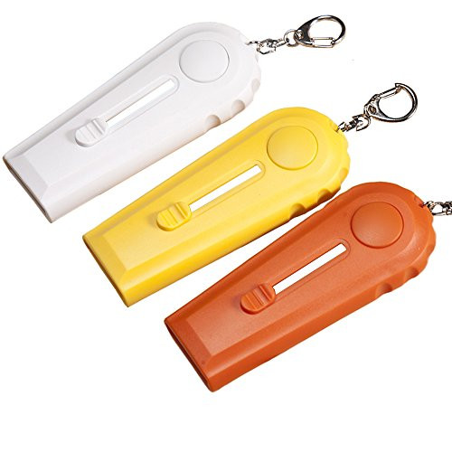 Mural Art 3 Pcs Fun Cap Zappa Beer Bottle Opener Bottle Cap Launcher Shooter with Keychains, White Yellow Orange