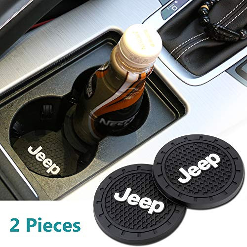 Car Cup Holder for Jeep Wrangler Liberty Grand Cherokee Renegade Compass Patriot(Set of 2, 2.75" Diameter) (for Jeep)