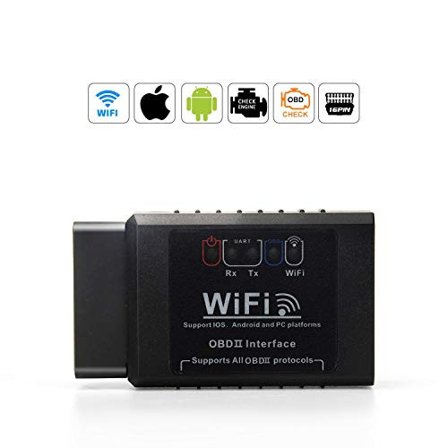 Smart WiFi OBD2 Car Diagnostic Scanner Wireless OBDII Car Engine Error Check Code Reader Tool for All Cars OBD2 Adapter iOS Android & Windows Device