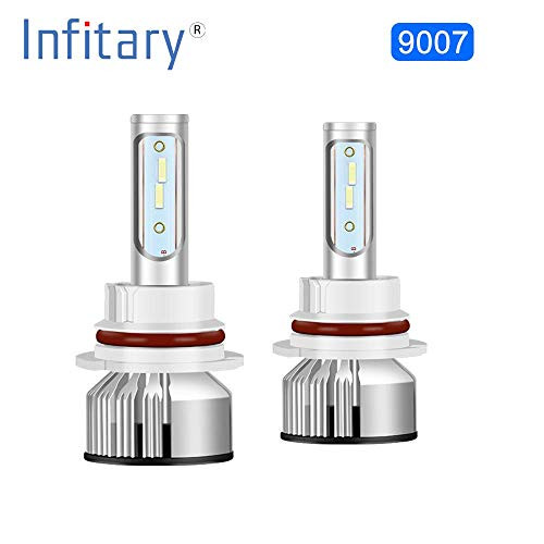 INFITARY 9004 HB1 LED Headlight Bulb Hi/Lo High Low Dual Beam CSP 10000LM 6500K Super Bright White Plug and Play All in One LED Conversion Kit- 2 Years Warranty