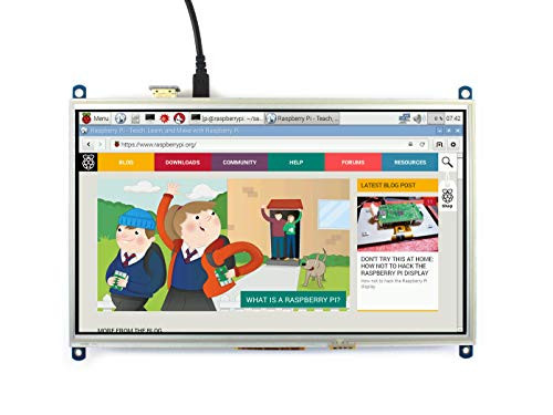 Waveshare 10.1inch HDMI LCD Resistive Touch Screen 1024600 High Resolution Display Designed for Any Revision of Raspberry Pi4 Zero/A+/B/B+/2 B/3 Model B
