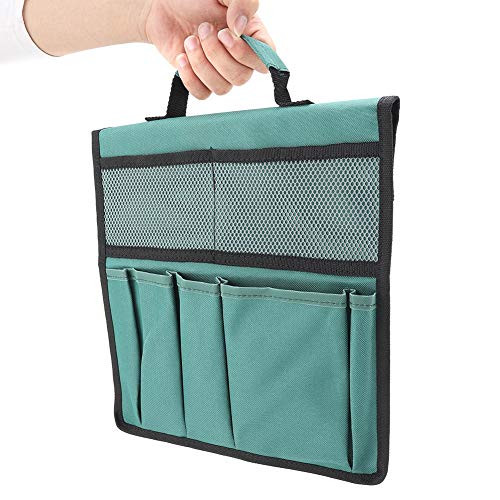 Nikou Garden Tool Bag for Kneeler with Handle - Foldable Portable Garden Kneeler Bench Kneeling Bag Tool Storage Stool Pouch Black/Green (Color : Green)