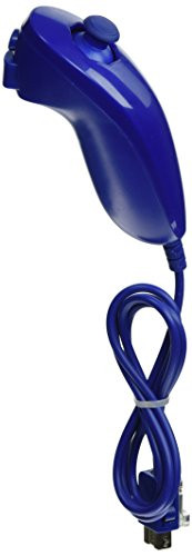 Supersaving360 Wired Wii Nunchuck Nunchuk Controller Nunchuck Remoter for Nintendo Wii Video Game Blue