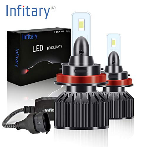 INFITARY H11 LED Headlight Bulb 12000 Lumens 6500K Super Bright White LED Plug and Play Conversion Kit- 2 Year Warranty