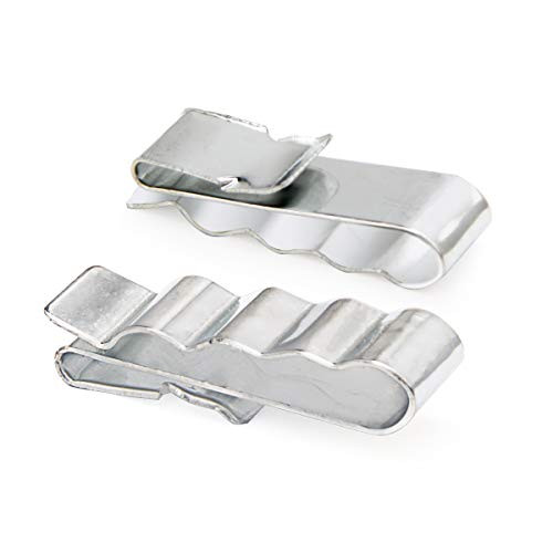 ELITEWILL 34mm Stainless Steel Trailer Frame Cable Clamp Wire Clips Wiring to Frame 25Pcs