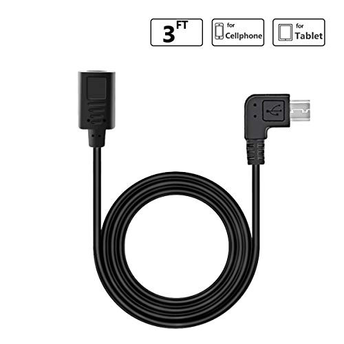 iEago RC 3ft OSMO Pocket OTG Cable Type C to Micro USB Extension Data Transferring Cord 90 Degree Right Angle Connector for DJI OSMO Pocket
